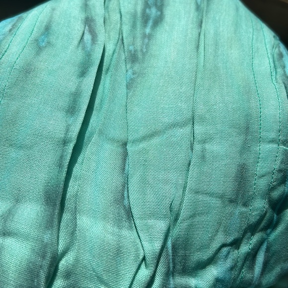 Bali Wide Leg Pants Teal & Aqua M/L Festival Coachella - Picture 2 of 8